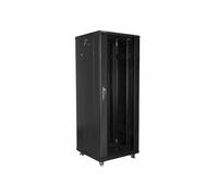 Armario rack lanberg de suelo 32u - 600x600x1603 19pulgadas flat pack negro