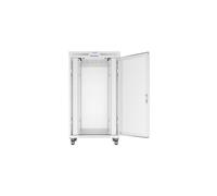 ARMARIO LANBERG RACK 19" 27U 800X1000 FLAT PACK GRIS PUERTA PERFORADA CON LCD