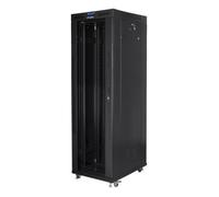 ARMARIO LANBERG RACK 19" 42U 800X800 FLAT PACK NEGRO PUERTA CRISTAL CON LCD