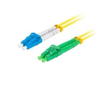 LANBERG Fiber Optic Patchcord SM LC/APC-LC/UPC Duplex 1M LSZH G657A1 3.0mm Yellow