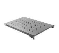 Lanberg Fixed Shelf 19'', 1U/483X750MM, MAX Load Capacity UP TO 15KG Black