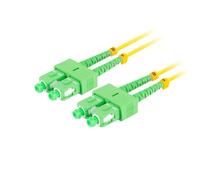 Latiguillo fibra optica sc - apc lanberg 2m mono duplex g657a1 lszh amarillo