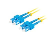 CABLE FIBRA OPTICA LANBERG 5M MONO SC/UPC-SC/UPC DUPLEX LSZH G657A1 3.0MM YELLOW