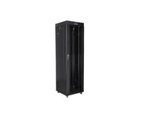 LANBERG Free Standing Rack 19inch Cabinet 42U 600x600 Glass Door LCD Flat Pack juodas