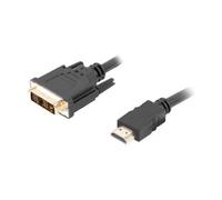 Lanberg Cable HDMI a DVI‑D 18+1 Macho a Macho Single Link 0,5 m Negro