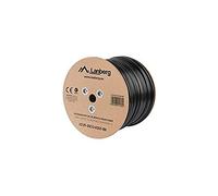 LANBERG Kabel INSTALACYJNY UTP, Kat. 5E, DRUT Outdoor CU, 305M, Czarny
