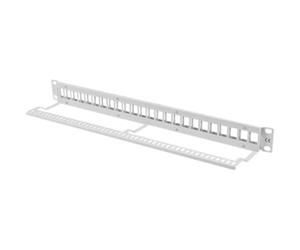 Lanberg Keystone Patch Panel 19'', 24 Port 1U, Gray