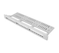 Lanberg Keystone Patch Panel 19'' with Organizer, 24 Port 1U, Grey