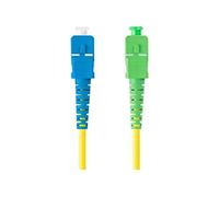 Latiguillo fibra optico sc - apc a sc - upc lanberg 1m mono simplex g657a1 lszh amarillo
