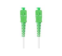 Latiguillo fibra optica sc - apc lanberg 5m mono simplex g657a2 lszh blanco