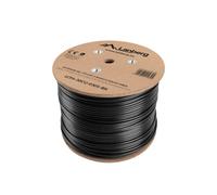 Bobina para exterior lanberg cat.6 ftp rj45 cobre gel - filled fluke awg23 305m negro