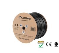 Lanberg Cable UTP de instalación Cat.5E exterior CU 305 m Negro