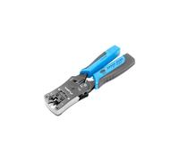 Lanberg Crimpadora universal NT-0203 RJ45/RJ11/RJ12 con comprobador de cables Negro/Azul
