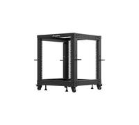 ARMARIO LANBERG ABIERTO RACK 19" 12U 600X600 AJUSTABLE HASTA 1100 NEGRO