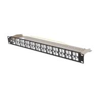 LANBERG Panel de Conexiones en Blanco de 19" 1U 48 Puertos FTP para Keystone