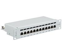 LANBERG Patch Panel 10'', 12 Port 1U, Cat.5E, Gray
