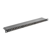 Patch panel 19" de 24 RJ45 Cat.6 FTP 0.5U Lanberg PPS6-0024-B