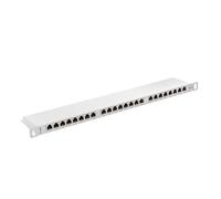 Lanberg Patch Panel 24 Port 0.5U, Cat. 6, Shielded, Grey