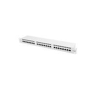 LANBERG Patch Panel 24 Port 1U, Cat. 5E, Shielded, Grey