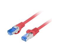 Lanberg Cable Ethernet PCF6A-10CC-0100-R Cat6a S/FTP LSZH CCA 1 m RJ-45 Rojo