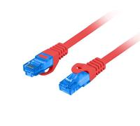 Lanberg pcf6a-10cc-0200-r cable de red rojo 2 m cat6a s/ftp (s-stp)
