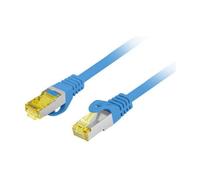 Lanberg pcf6a-10cu-0050-b cable de red azul 0,5 m cat6a s/ftp (s-stp)