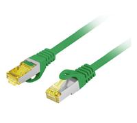 CABLE RED LANBERG LATIGUILLO CAT.6A S/FTP LSZH CU 1M VERDE FLUKE PASSED