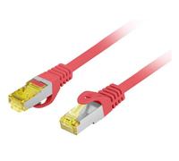 Lanberg pcf6a-10cu-0100-r cable de red rojo 1 m cat6a s/ftp (s-stp)