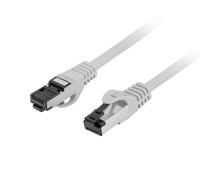 Lanberg Cable de red Latiguillo Cat.8.1 S/FTP LSZH CU 1 m RJ-45 Fluke Passed Gris