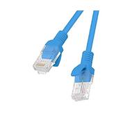 Lanberg Latiguillo PCU6 Cat.6 UTP RJ45 0,5 m Azul