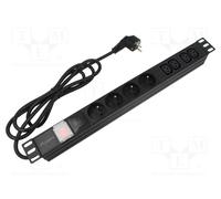 LANBERG PDU-04E04I-0200-BK Regleta de alimentación