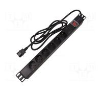 Regleta de enchufes PDU-06F-0200-IEC-BK: conectores: 6 230VAC 10A negro 2