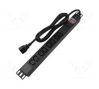LANBERG PDU-08I-0200-C20-BK Regleta de alimentación