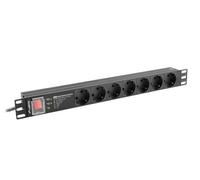 Lanberg pdu-pro-07f-0200-bk unidad de distribución de energía (pdu)