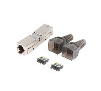 Lanberg pl2sa-6000tl conector rj-45 plata, transparente