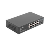 LANBERG PoE+ Switch Rack 10"/19" RSFE-8P-2GE-120