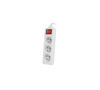 Lanberg power strip 3m white, 3x 230v pl, with switch