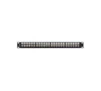 PATCH PANEL LANBERG 24 PUERTOS 1U RACK 19" FTP PARA MODULOS KEYSTONE NEGRO