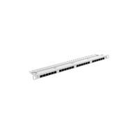 PATCH PANEL LANBERG CAT.6 UTP 24 PUERTOS 0.5U RACK 19 GRIS