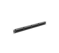 PATCH PANEL LANBERG CAT.6 UTP 24 PUERTOS 1U CAT.6 UTP 19" RACK NEGRO
