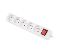 Lanberg PS1-05E-0300-W 3M White 5X 230V Complete Cober Cable