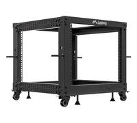 Rack independiente Lanberg OR01-6109-B 9U 600kg rieles ruedas negro 21kg