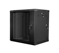 Armario lanberg mural doble seccion rack 19pulgadas 12u - 600x600 negro