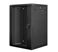 Bastidor de Pared Lanberg WF01-6618-10B 18U 60kg 19" Acero Negro IP20 Autoinstalable