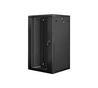 Lanberg Rack Wandschrank 48,30cm (19") 22u/600x600 Glast?r Schwarz (speditionsversand) (wf01-6622-10b)