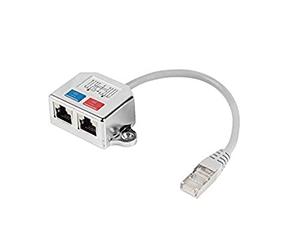 Lanberg Splitter LAN RJ45 A 2XRJ45 FTP AD-0026-S TRANSMISIÓN BIDIRECCIONAL A MÁXIMA Velocidad