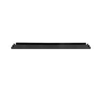 Lanberg Tapa ciega 19" 1U ignífuga, Color Negro