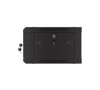 armario lanberg mural rack 19ãâ¬â 4u 600x450 puerta perforada flat pack negro