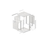 Bastidor de pared Lanberg WF01-6612-10S 12U 60kg IP20 Gris RAL7035 Autoinstalable