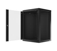 Lanberg wf01-6618-10b armario rack 18u bastidor de pared negro